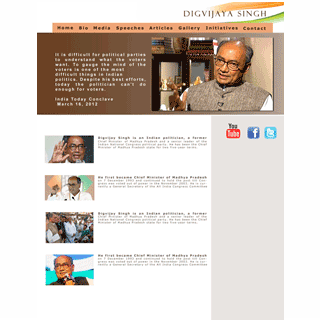 Website Design<br>Client: Digvijaya Singh